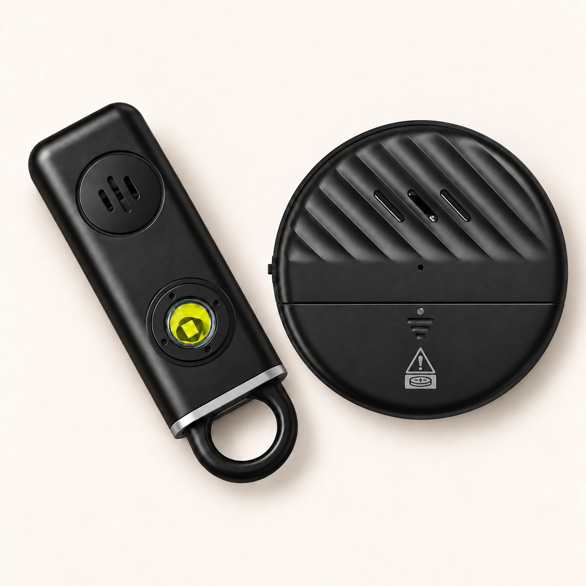 Travel Kit: one personal alarm and one door alarm